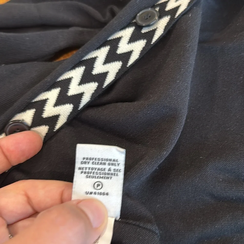 DVF/Diane Von Furstenberg Carmela Black and White Long Cardigan - Picture 13 of 16